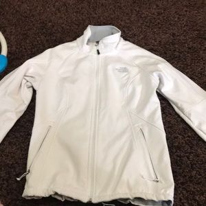 White North Face coat